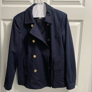 Michael Kors navy peacoat style blazer